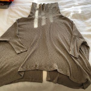 Free People Slit Back Turtleneck Sweater